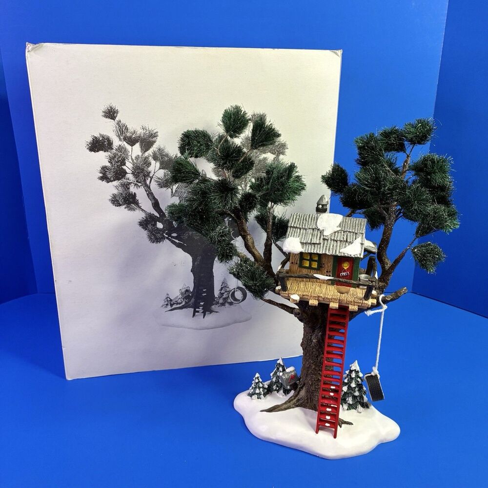Department 56 The Original Snow Village Christmas Treetop Tree House #54890